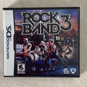 Rock Band 3 Nintendo DS Game Complete RockBand Authentic